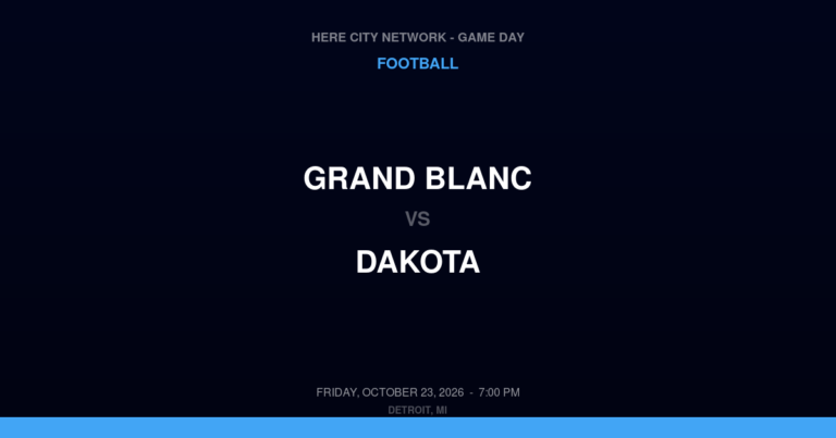 Grand Blanc 31, Dakota 24