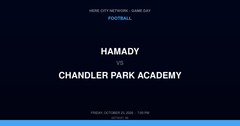 Hamady 22, Chandler Park Academy 28