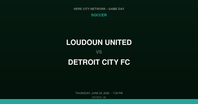 Loudoun United vs. Detroit City FC — Soccer Game Day — Detroit, MI — Jun 25, 2026
