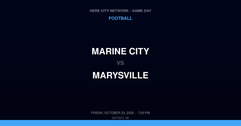 Marine City 21, Marysville 6