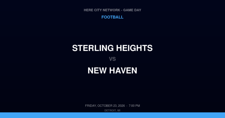 Sterling Heights 0, New Haven 50