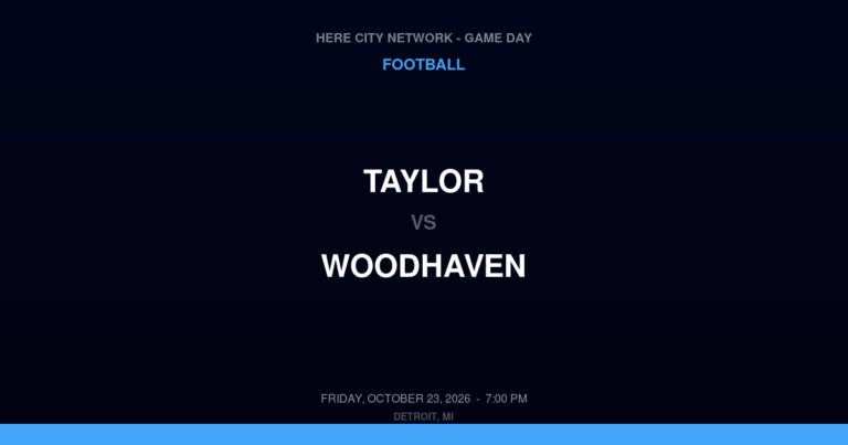 Taylor 24, Woodhaven 40