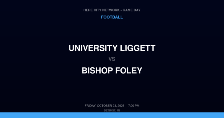 University Liggett 6, Bishop Foley 14