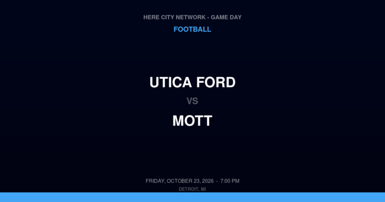 Utica Ford 22, Mott 39